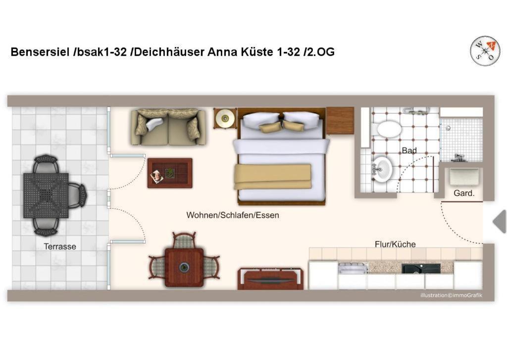 Deichhäuser Anna Küste Deichhäuser Anna Küste 1-32 Bensersiel Exterior foto